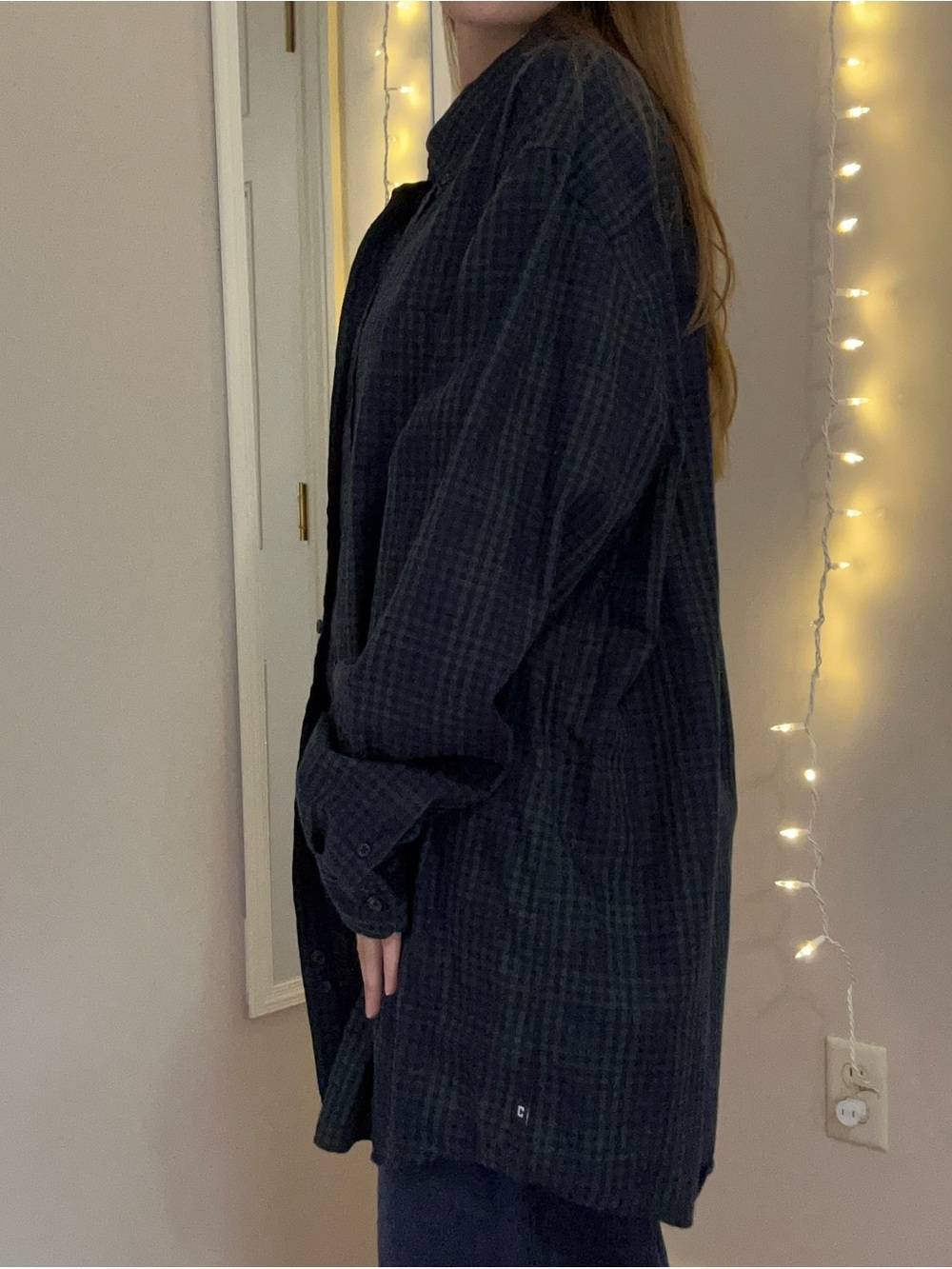 Green and Blue Gingham Button Down Shirt - Picture 5 of 7